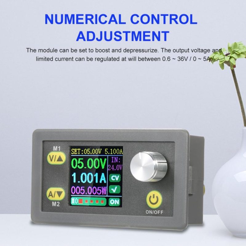 Digital Control Module 5A 80W Constant Voltage Current Programmable Power Supply Module Adjustable Voltage Regulator Data Storage DC Power Module  |   Modules Professional Tools Grey