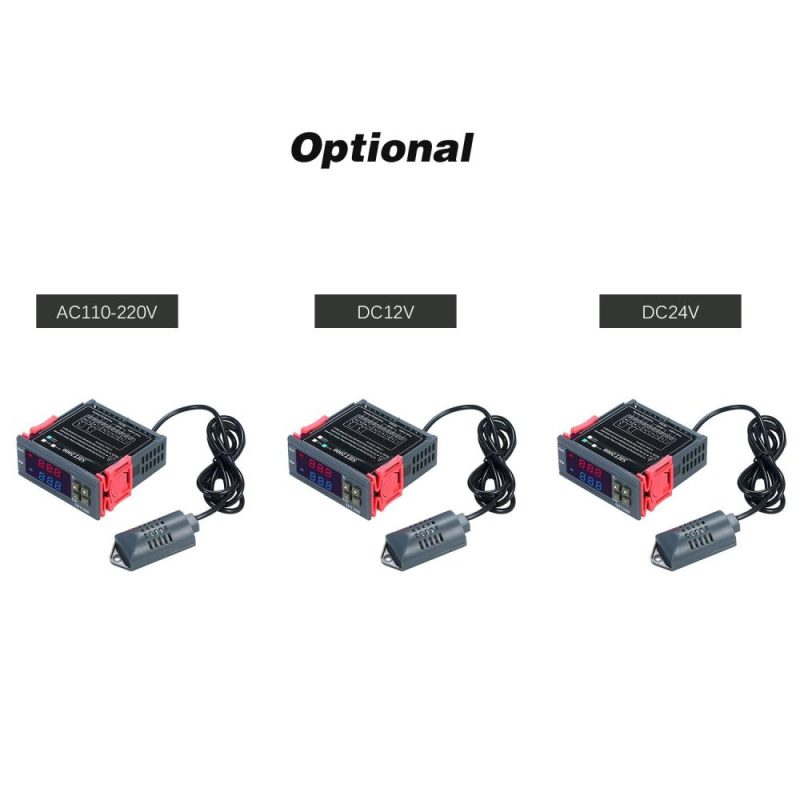 Digital Display Temperature&Humidity Controller Thermoregulator Thermostat Humidistat Therometer Hygrometer with Integrated Sensor Probe Relay Output  |   Temperature & Humidity Measurements Measurement & Analysis Instruments Temperature & Humidity Measurements
