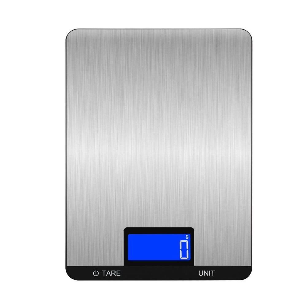 Digital Food Scale 15kg/33lb Rechargeable Digital Kitchen Scale with LCD Display Touch Buttons 7 Units Option 3g/0.1oz Precise Graduation Stainless Steel Digital Scale for Baking Cooking  |   Digital Scales Digital Scales Digital Scales