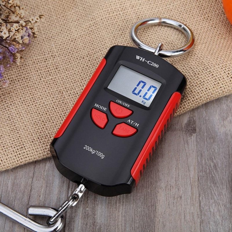 Digital Hanging Scale 200kg/ 440lb Portable Crane Scale LCD Backlight Steel Hook Scales for Farm Fishing Hunting Food Market Outdoor Work  |   Other Instruments Measurement & Analysis Instruments Other Instruments