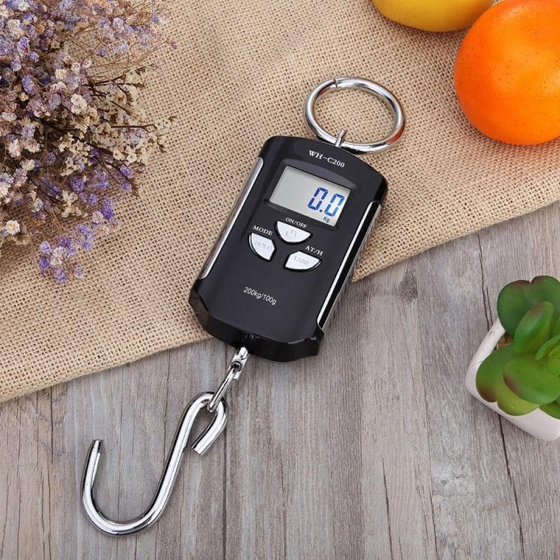 Digital Hanging Scale 200kg/ 440lb Portable Crane Scale LCD Backlight Steel Hook Scales for Farm Fishing Hunting Food Market Outdoor Work  |   Other Instruments Measurement & Analysis Instruments Other Instruments