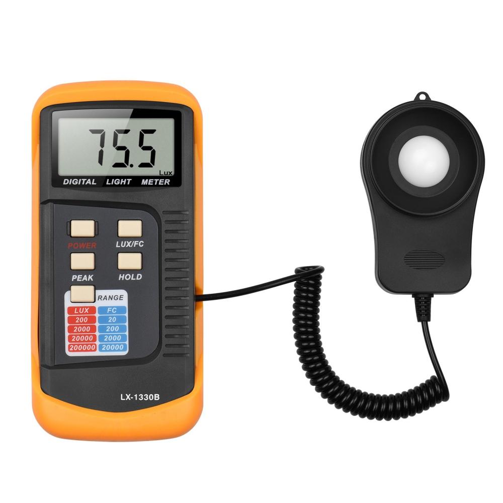 Digital Illuminance Light Meter Manual Range 200 to 200,000 Lux LCD Photometer Portable Handheld Luxmeter with Peak Measurement Light Intensity Tester for Industrial Lab Plants  |   Other Instruments Measurement & Analysis Instruments Multicolor