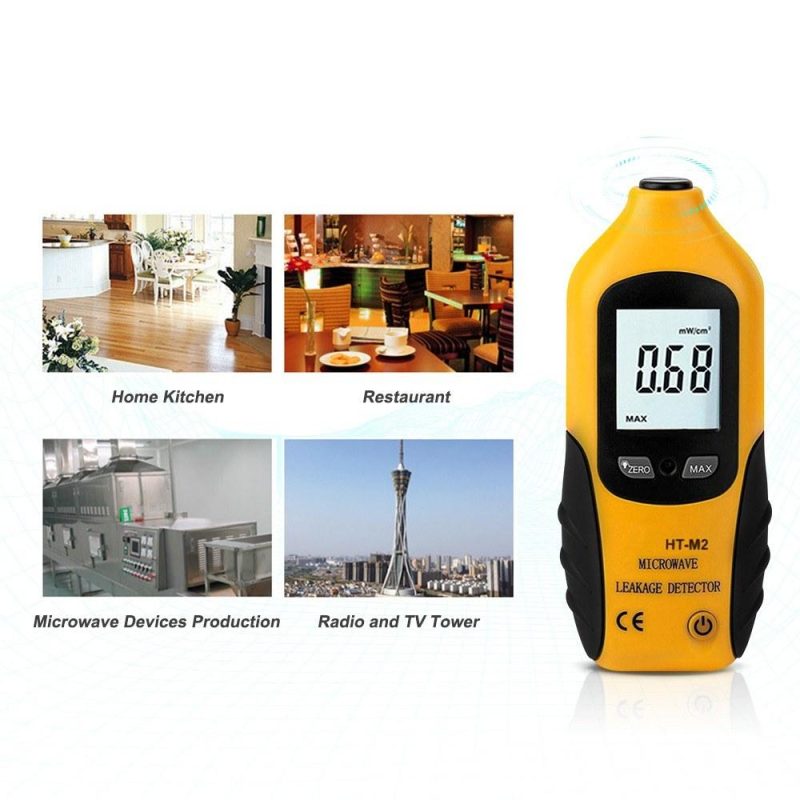 Digital LCD Microwave Leakage Detector with Backlight 2450MHz High Precision Portable Microwave Oven Leakage Tester Alarm Warning No Need Recalibration  |   Other Nature Element Measurements Measurement & Analysis Instruments Other Nature Element Measurements