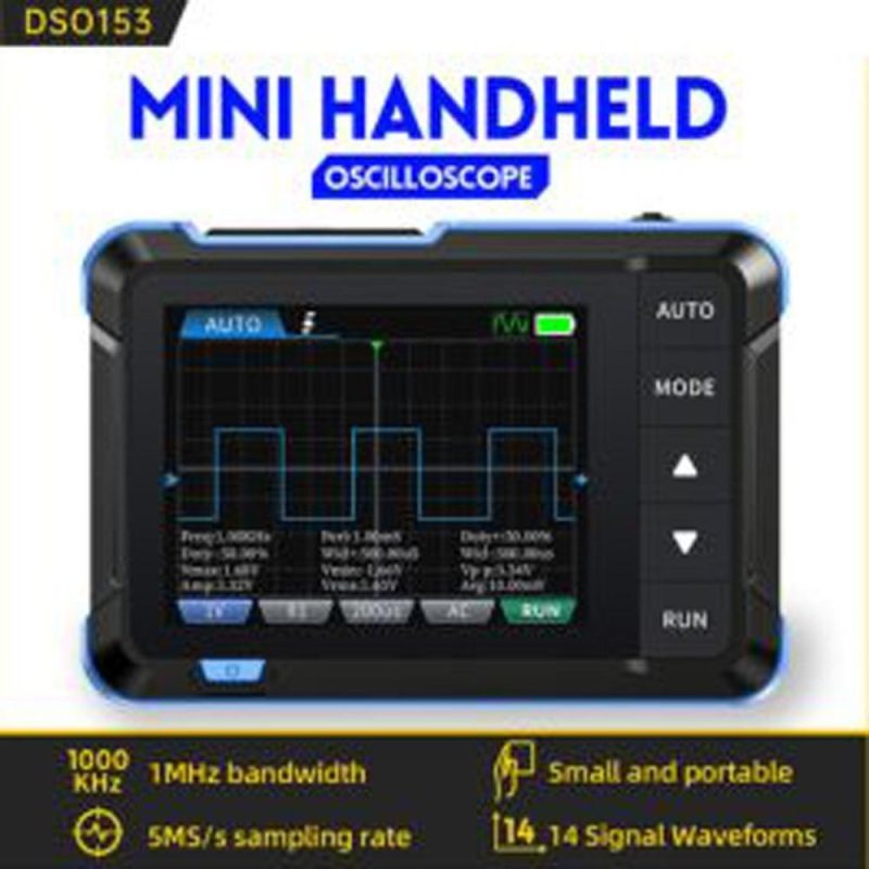 Digital Oscilloscope Signal Generator 2.8 Inch Display Handheld Oscope Meter Handheld 1M Bandwidth 5MS/s Sampling Rate Oscillometer (High Configuration)  |   Digital Multimeters & Oscilloscopes Digital Multimeters & Oscilloscopes Digital Multimeters & Oscilloscopes