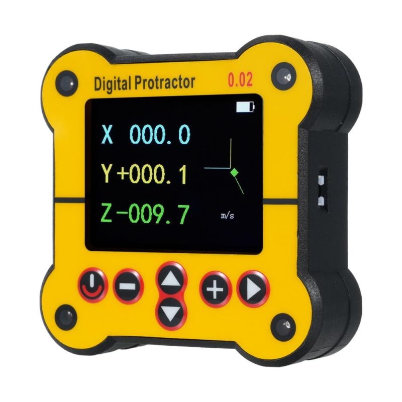 Digital Protractor Electronic Level and Angle Gauge Angle Finder Tool Protractor Inclinometer Dual Axis Level 0.02°Resolution Woodworking Tools for Construction Woodworking and Machinery  |   Other Instruments Measurement & Analysis Instruments Other Instruments