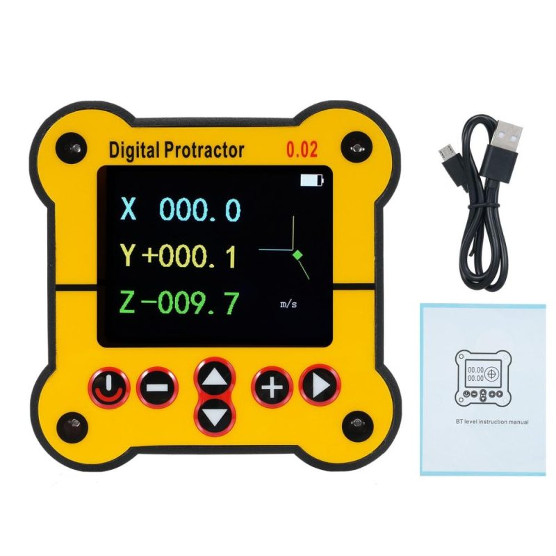 Digital Protractor Electronic Level and Angle Gauge Angle Finder Tool Protractor Inclinometer Dual Axis Level 0.02°Resolution Woodworking Tools for Construction Woodworking and Machinery  |   Other Instruments Measurement & Analysis Instruments Other Instruments