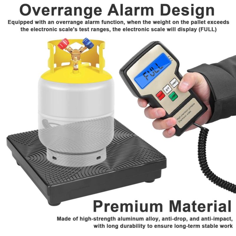 Digital Refrigeration Scale High Precise Electronic Scale for Refrigerants Refilling Central Air-conditioning and Refrigeration Equipment Fluoridation Tools  |   Digital Scales Digital Scales Digital Scales