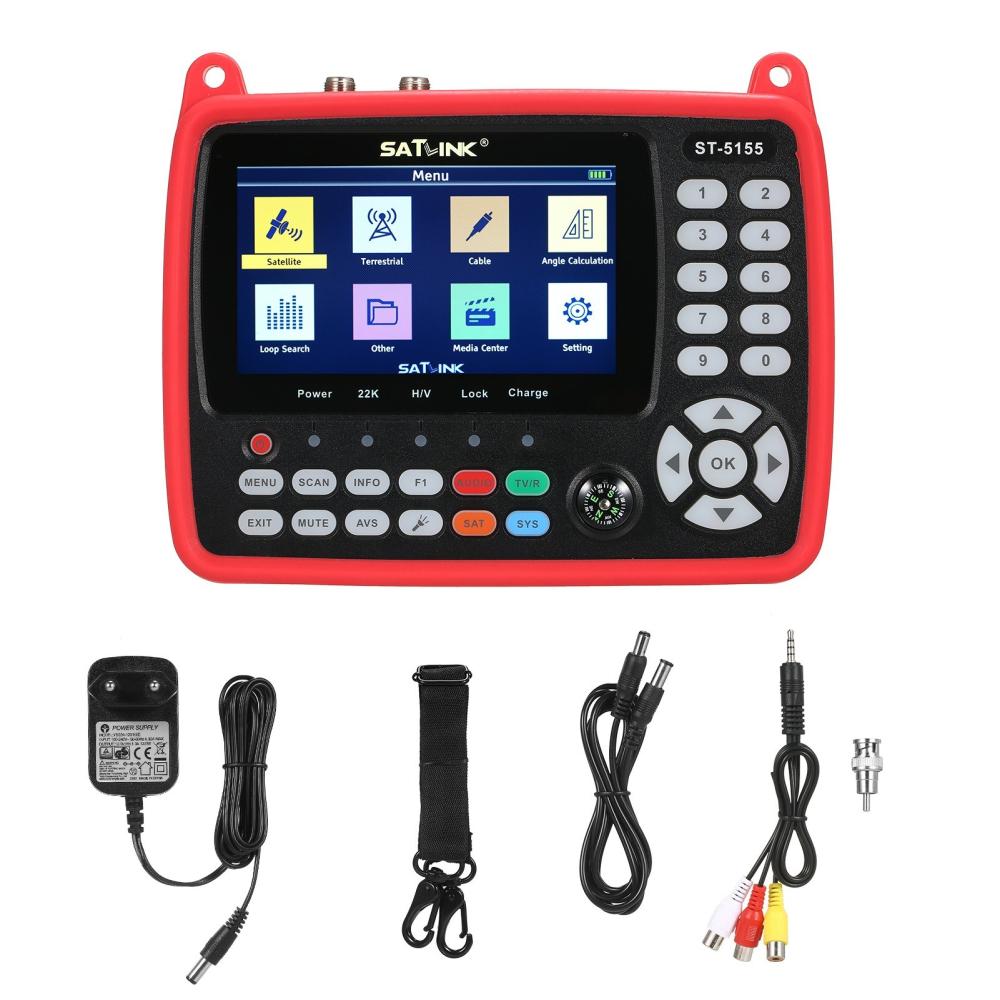 Digital Satellite Finder Meter DVB-S/S2/T/T2/C Combo Meter Portable Satellite TV Signal Finder 2600mAh Rechargeable Digital Handheld Signal Meter Satellite Finder H.264/H.265 HEVC MPEG-2/4 4.3 Inch TFT LCD  |   Other Instruments Measurement & Analysis Instruments Other Instruments