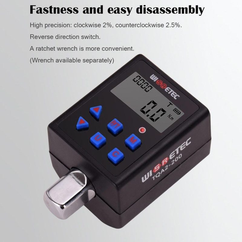 Digital Torque Meter Digital Backlight Display Two-ways Measurement Two Working Modes Adjustable Four Units Switchable with Sound Light Alarm Function  |   Other Instruments Measurement & Analysis Instruments Other Instruments