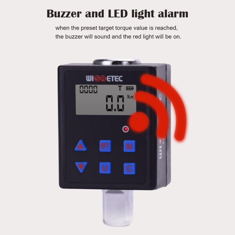 Digital Torque Meter Digital Backlight Display Two-ways Measurement Two Working Modes Adjustable Four Units Switchable with Sound Light Alarm Function  |   Other Instruments Measurement & Analysis Instruments Other Instruments