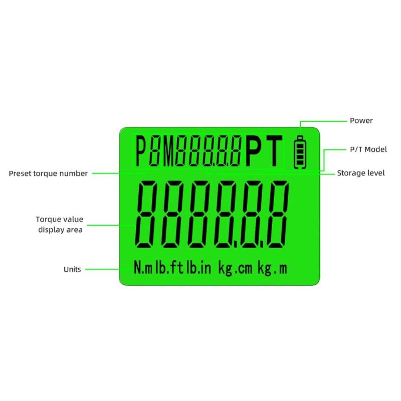 Digital Torque Meter Digital Backlight Display Wrench Torque Tester Two Working Modes Adjustable Five Units Switchable with Buzzer and LED Indicator Light Function  |   Other Instruments Measurement & Analysis Instruments Other Instruments