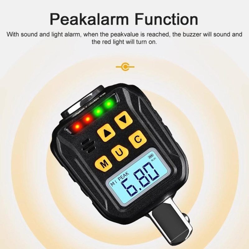 Digital Torque Meter Digital Backlight Display Wrench Torque Tester Two Working Modes Adjustable Four Units Switchable with Sound Light Alarm Function (1.5-30Nm, ATE-30)  |   Other Instruments Measurement & Analysis Instruments Other Instruments