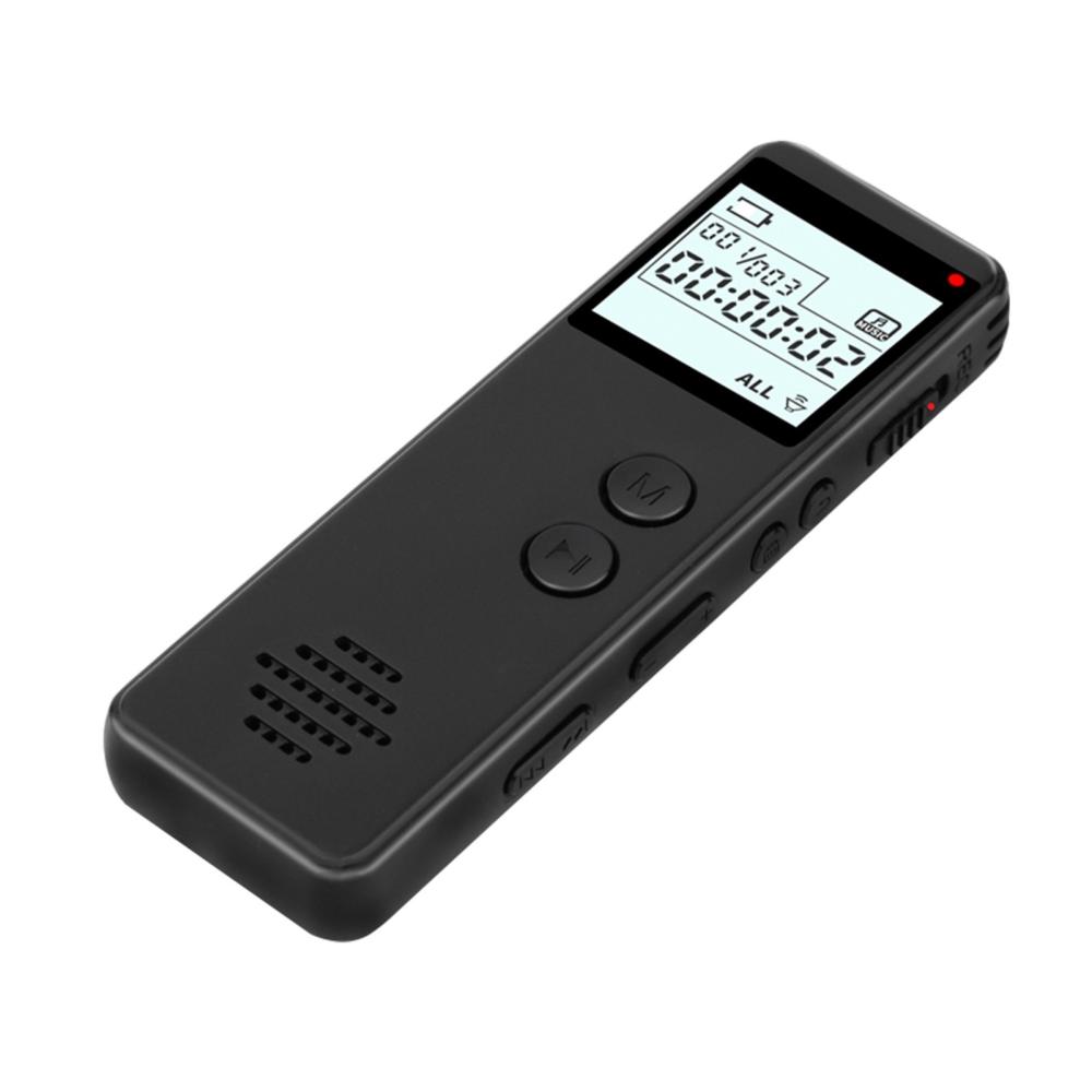 Digital Voice Recorder Voice Activated Recorder Noise Reduction Dictaphone MP3 Player HD Recording 10h Continuous Recording Line-In Function for Meeting Lecture Interview Class MP3 Record  |   Other Instruments Measurement & Analysis Instruments Black