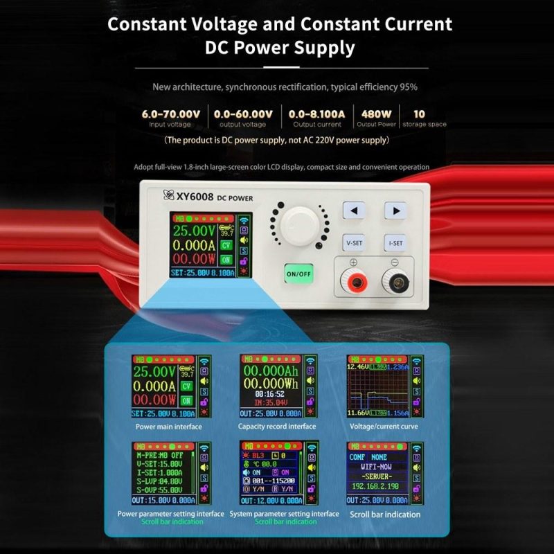 Direct Current Regulated Power Supplys Constant Voltage and Constant-Current Maintenance 60V 8A 480W Step-down Module (Without Wifi)  |   Electrical Measuring Tools Electrical Measuring Tools Electrical Measuring Tools