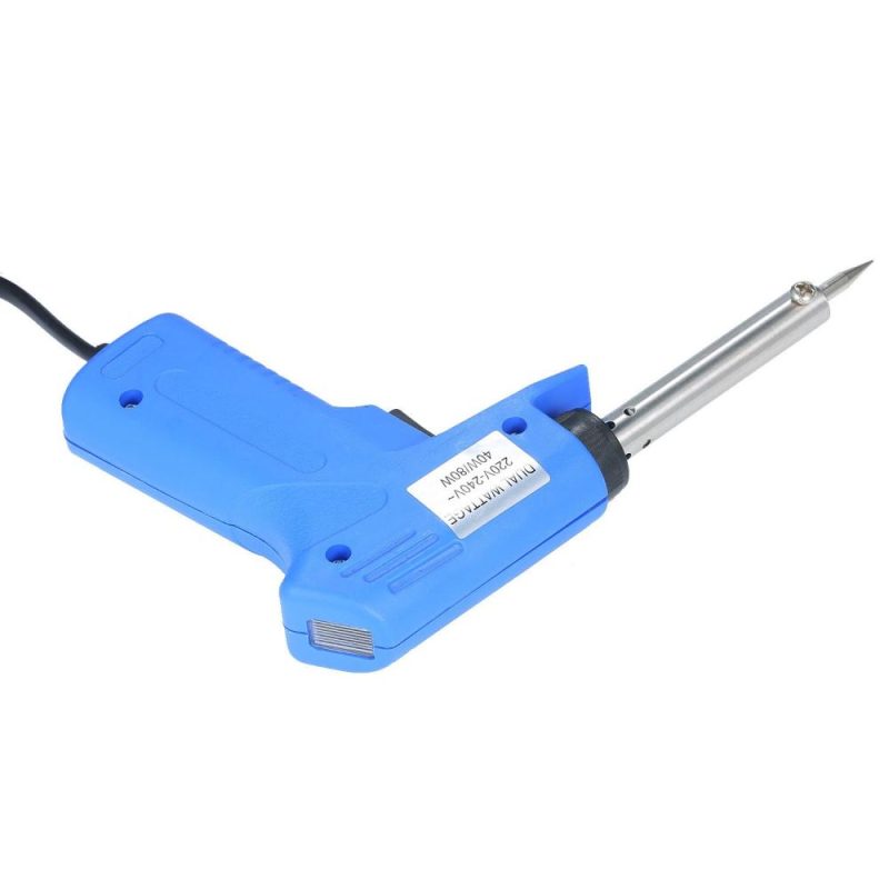 Double Power Electric Soldering Iron Gun type Electric Soldering Iron Power Adjustable Soldering Iron Gun Blue 40W/80W Adjustable  |   Electrical Soldering Welding Tools Electrical Soldering Welding Tools Blue