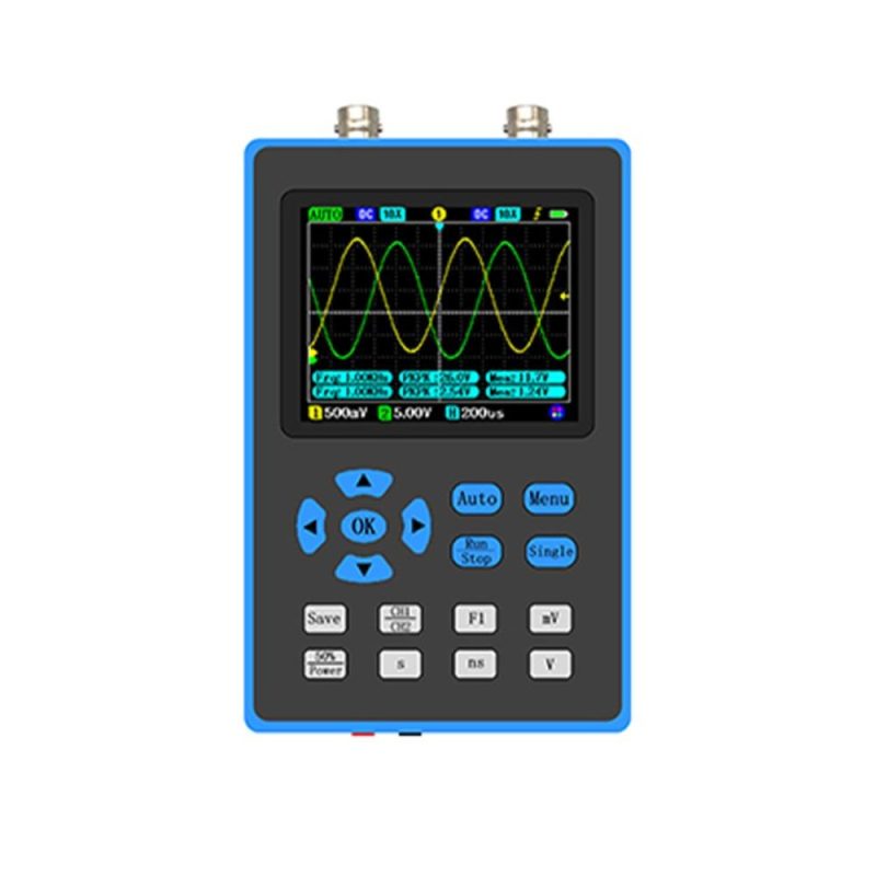 DSO2512G 120M Bandwidth Portable Handheld Dual Channel Oscilloscope with 2.8 Inch Display Screen  |   Digital Multimeters & Oscilloscopes Digital Multimeters & Oscilloscopes Blue