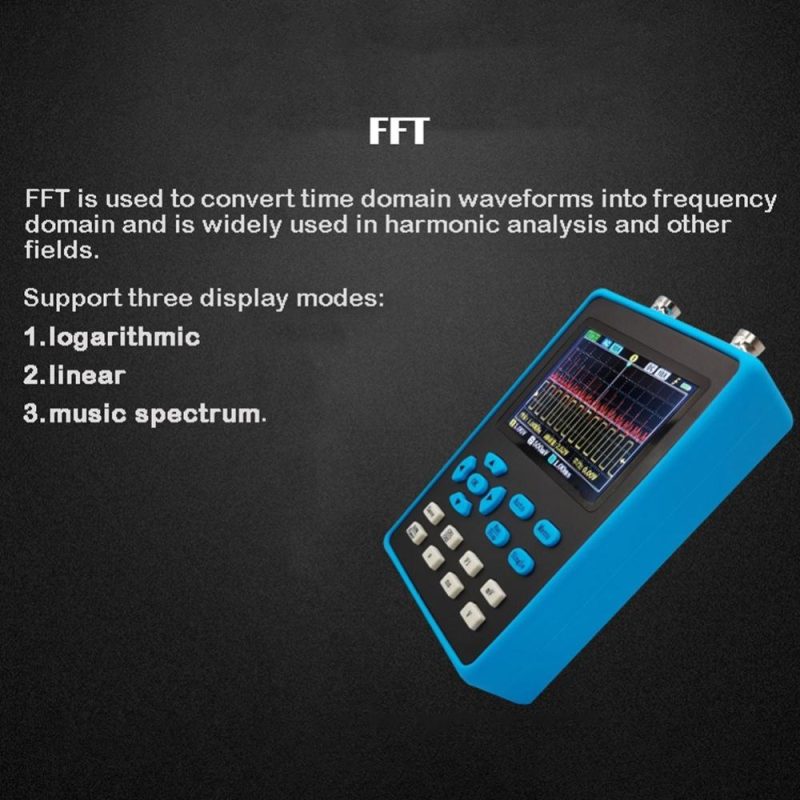 DSO2512G 120M Bandwidth Portable Handheld Dual Channel Oscilloscope with 2.8 Inch Display Screen  |   Digital Multimeters & Oscilloscopes Digital Multimeters & Oscilloscopes Blue