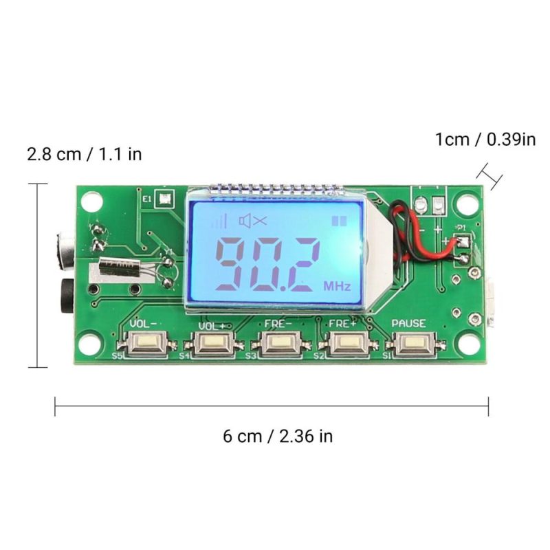 DSP & PLL Digital Wireless Microphone Stereo FM Transmitter Module 87-108MHz  |   Modules Modules Modules