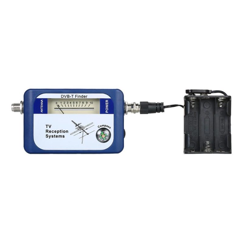 DVB-T Digital Satellite Signal Finder Meter Aerial Terrestrial TV Antenna with Compass TV Reception Systems  |   Other Instruments Measurement & Analysis Instruments Blue