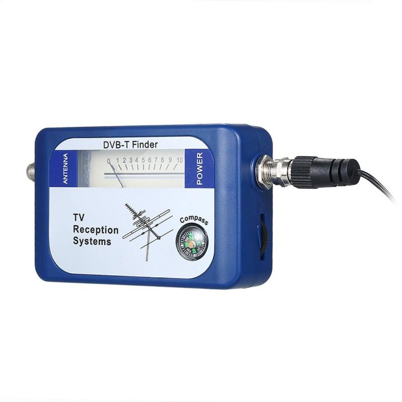 DVB-T Digital Satellite Signal Finder Meter Aerial Terrestrial TV Antenna with Compass TV Reception Systems  |   Other Instruments Measurement & Analysis Instruments Blue