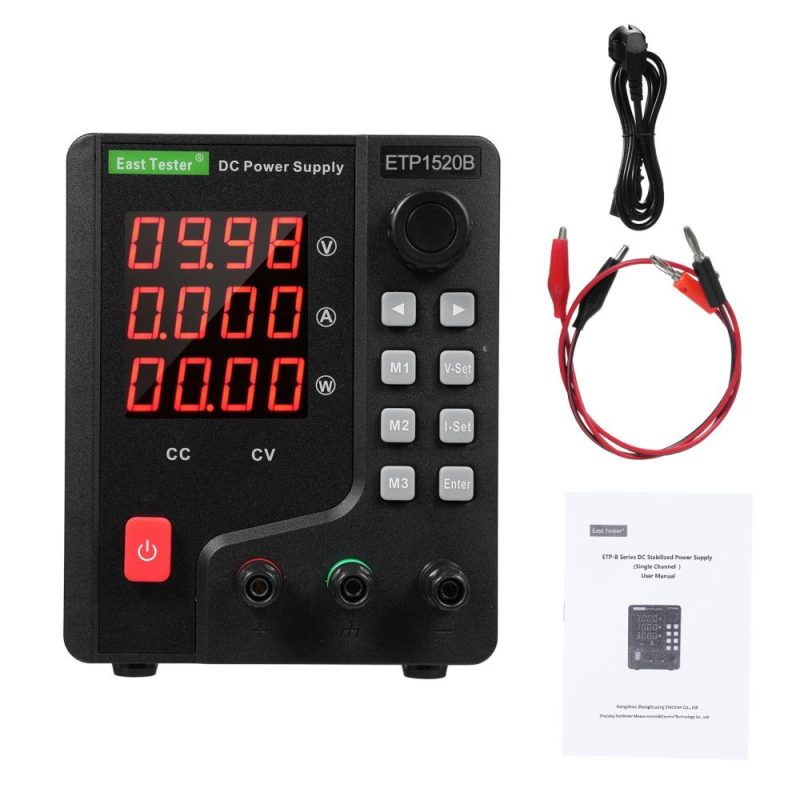 East Tester ETP1520B DC Regulated Power Supply 300W 15V 20A Single Channel DC Regulated Power Supply  |   Other Instruments Measurement & Analysis Instruments Other Instruments