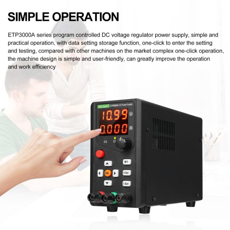 East Tester ETP6005A DC Regulated Power Supply 300W 60V 5A Single Channel Encoder Adjustment Maintenance Storage Remote Control Laboratory Power  |   Other Instruments Measurement & Analysis Instruments Other Instruments