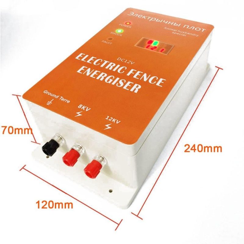 Electric Fence Animals Fence Energiser High Power Pulse Adjustable for Poultry Farm  |   Electrical Equipment & Supplies Electrical Equipment & Supplies Electrical Equipment & Supplies