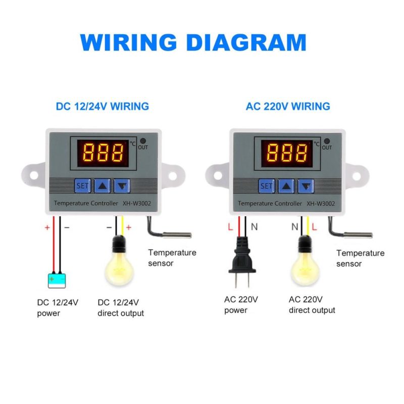 Electronic Temperature Controller LED Display Thermostat Module Temperature Temp Control Module Switch with Waterproof NTC Probe -50~110 ℃ for Refrigerator 110~220V 1500W  |   Temperature & Humidity Measurements Measurement & Analysis Instruments Temperature & Humidity Measurements