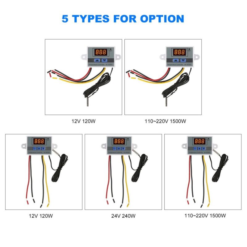 Electronic Temperature Controller LED Display Thermostat Module Temperature Temp Control Module Switch with Waterproof NTC Probe -50~110 ℃ for Refrigerator 110~220V 1500W  |   Temperature & Humidity Measurements Measurement & Analysis Instruments Temperature & Humidity Measurements