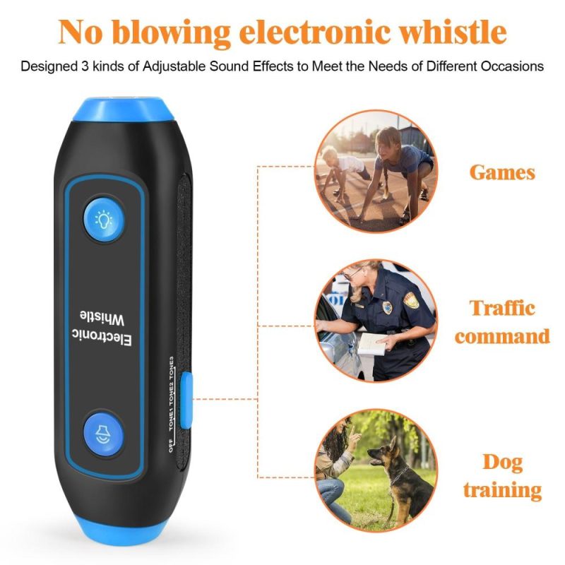 Electronic Whistle Handheld Electric Whistle with Lanyard SOS Light Flashlight for Coaches Referees P.E. Teacher  |   Others Others Others