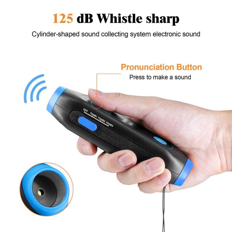 Electronic Whistle Handheld Electric Whistle with Lanyard SOS Light Flashlight for Coaches Referees P.E. Teacher  |   Others Others Others