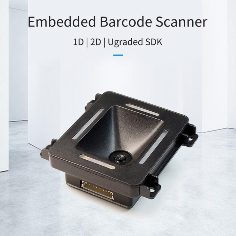 Embedded 1D 2D Barcode Scanner QR Bar Code Reader Module Scanner USB Port Connection Auto Scanning for Gate Machine Tickets Checking Mobile Payment  |   Others Hardware & Gadgets Black