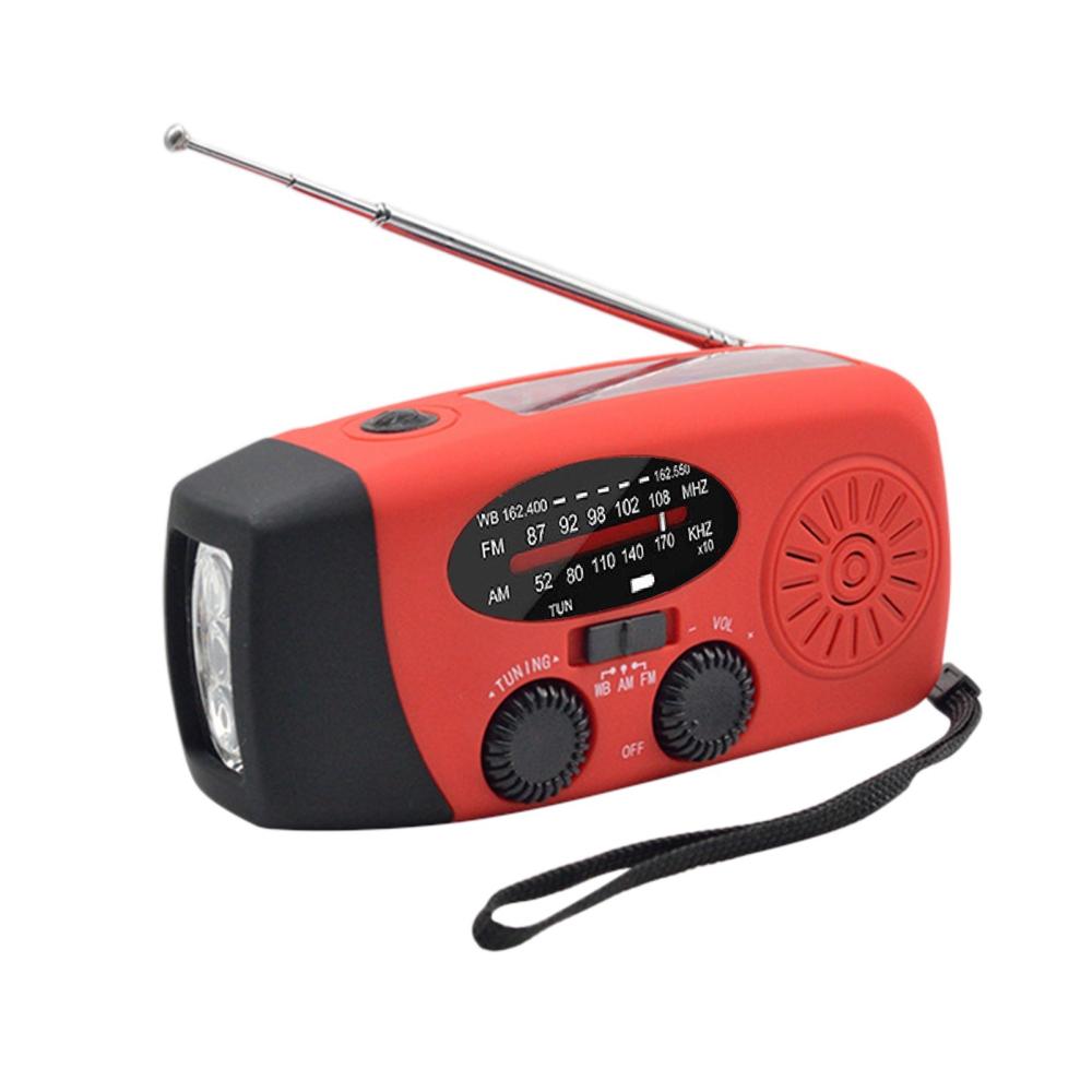 Emergency Hand Crank Radio with LED Flashlight for Emergency AM/FM NOAA Portable Weather Radio Dynamo Radio with 2000mAh Power Bank Phone Charger USB Charged & Solar Power for Camping Emergency  |   Other Instruments Measurement & Analysis Instruments Other Instruments