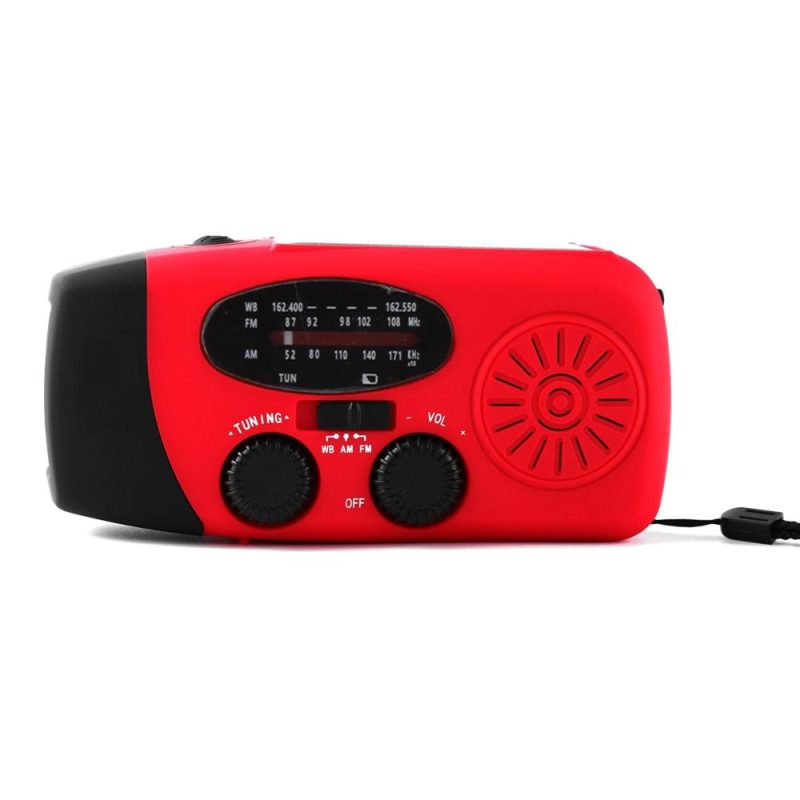 Emergency Hand Crank Radio with LED Flashlight for Emergency AM/FM NOAA Portable Weather Radio Dynamo Radio with 2000mAh Power Bank Phone Charger USB Charged & Solar Power for Camping Emergency  |   Other Instruments Measurement & Analysis Instruments Other Instruments