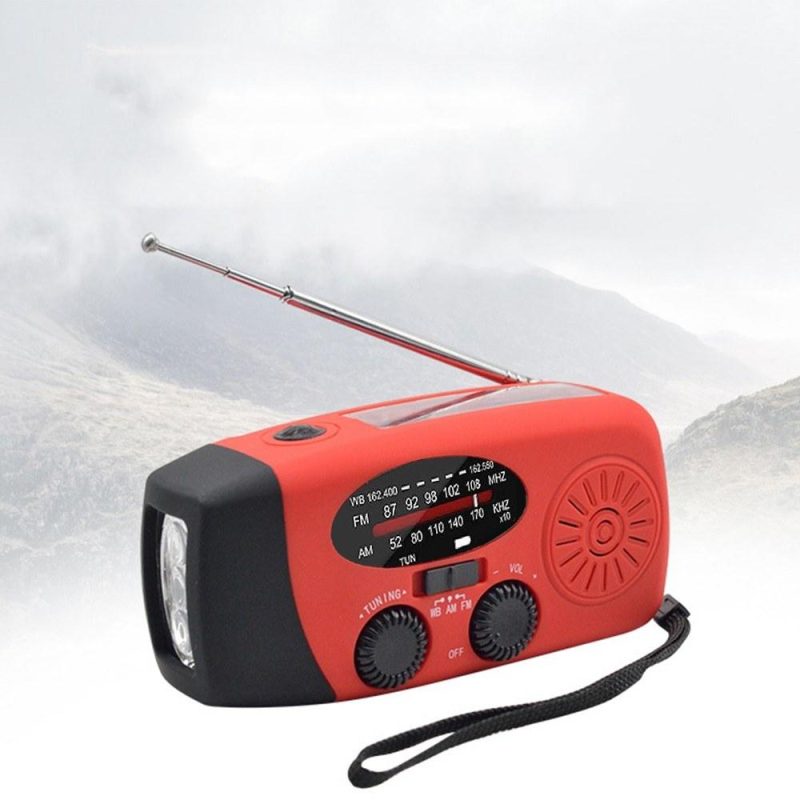 Emergency Hand Crank Radio with LED Flashlight for Emergency AM/FM NOAA Portable Weather Radio Dynamo Radio with 2000mAh Power Bank Phone Charger USB Charged & Solar Power for Camping Emergency  |   Other Instruments Measurement & Analysis Instruments Other Instruments