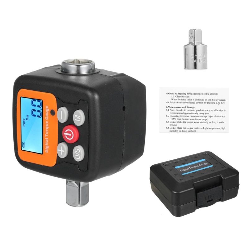 ENGC-135 Digital Display Torque Meter 1/2” to 3/8” Adapters High Accuracy 4 Torque Units Backlit Display Perfect for Automotive Bike Bicycle Motorcycle DIY & Home Repairs  |   Other Instruments Measurement & Analysis Instruments Other Instruments