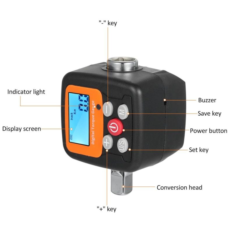 ENGC-135 Digital Display Torque Meter 1/2” to 3/8” Adapters High Accuracy 4 Torque Units Backlit Display Perfect for Automotive Bike Bicycle Motorcycle DIY & Home Repairs  |   Other Instruments Measurement & Analysis Instruments Other Instruments