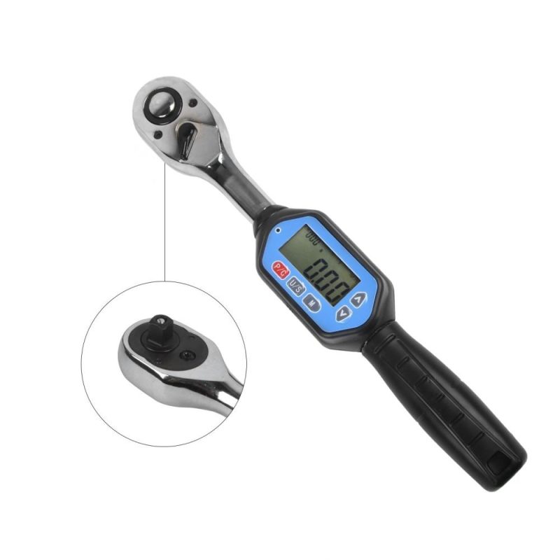 EWM-100 Digital Torque Wrench 3/8 Square Drive Max. 73.7ft.lb Torque Accurate to ±2% with Buzzer LED Indication and Peak Trace Tracking  |   Wrenches Professional Tools Wrenches