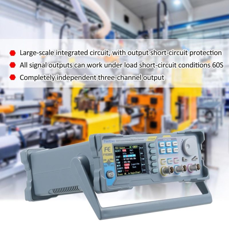 FeelElec FY8300S-20M 20MHz 3 Channel Function Arbitrary Waveform Signal Generator 4 TTL Level Outputs DC Bias Function Digital Output Function  |   Other Instruments Measurement & Analysis Instruments Other Instruments