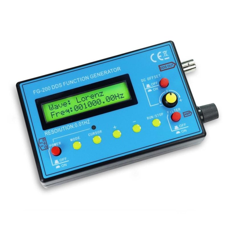 FG-200 DDS Function Signal Generator Frequency Counter 0.01Hz – 500KHz Signal Source Module Sine+Square+Sawtooth Waveform  |   Other Instruments Measurement & Analysis Instruments Other Instruments