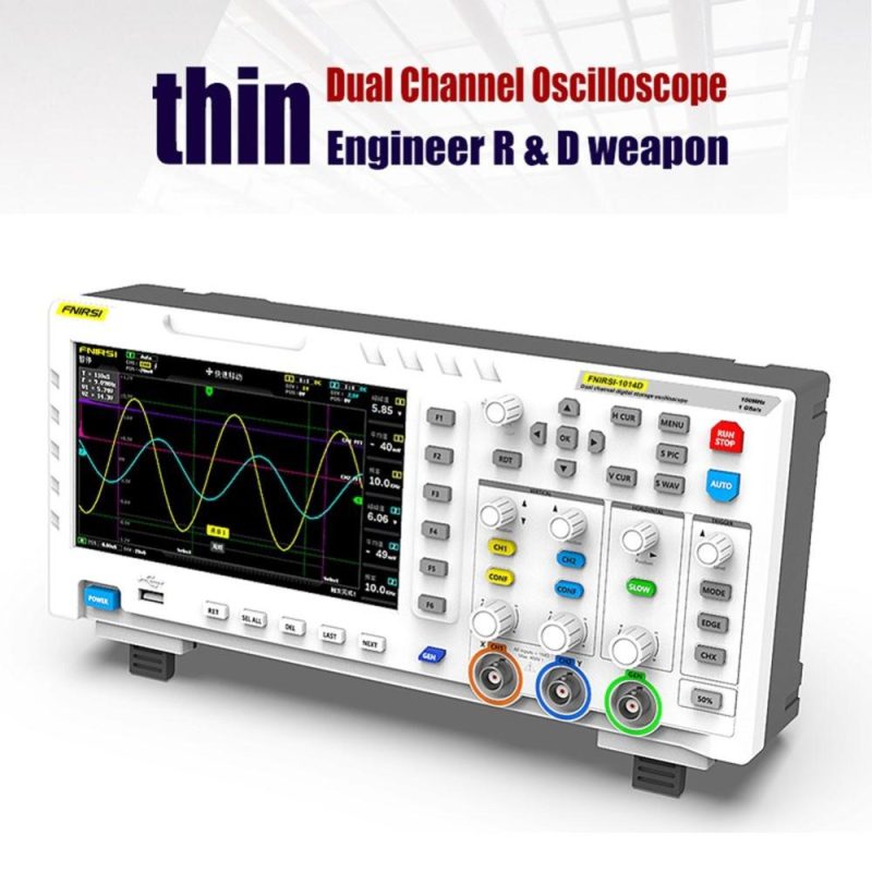 FNIRSI-1014D  7 Inch TFT LCD Display Screen Two In One Dual Channel Input Signal Generator Portable Desktop Oscilloscope  |   Digital Multimeters & Oscilloscopes Digital Multimeters & Oscilloscopes Digital Multimeters & Oscilloscopes