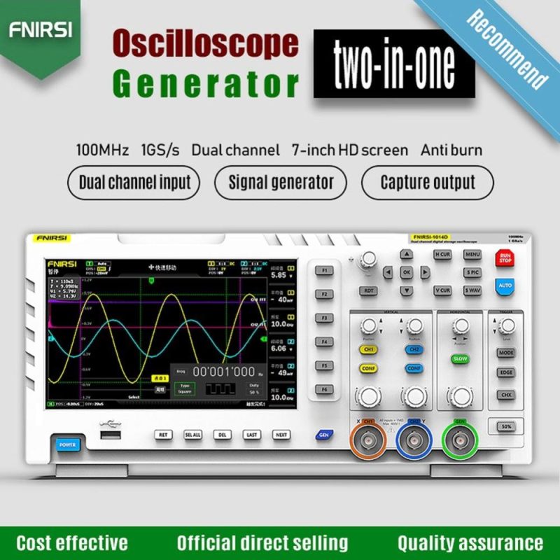 FNIRSI-1014D  7 Inch TFT LCD Display Screen Two In One Dual Channel Input Signal Generator Portable Desktop Oscilloscope  |   Digital Multimeters & Oscilloscopes Digital Multimeters & Oscilloscopes Digital Multimeters & Oscilloscopes