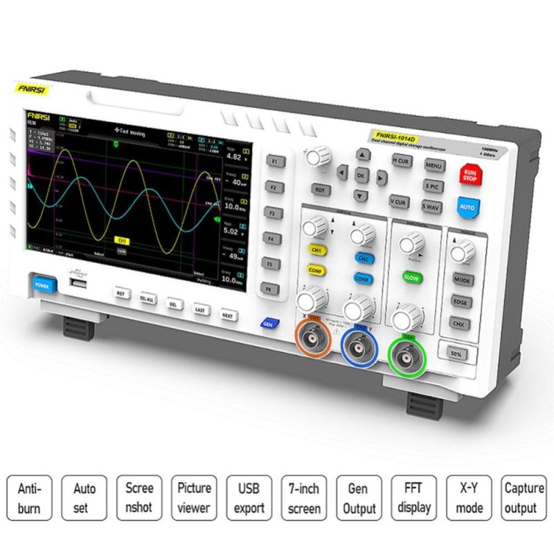 FNIRSI-1014D  7 Inch TFT LCD Display Screen Two In One Dual Channel Input Signal Generator Portable Desktop Oscilloscope  |   Digital Multimeters & Oscilloscopes Digital Multimeters & Oscilloscopes Digital Multimeters & Oscilloscopes