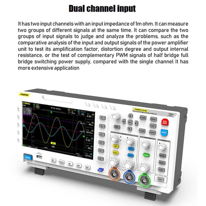 FNIRSI-1014D  7 Inch TFT LCD Display Screen Two In One Dual Channel Input Signal Generator Portable Desktop Oscilloscope  |   Digital Multimeters & Oscilloscopes Digital Multimeters & Oscilloscopes Digital Multimeters & Oscilloscopes