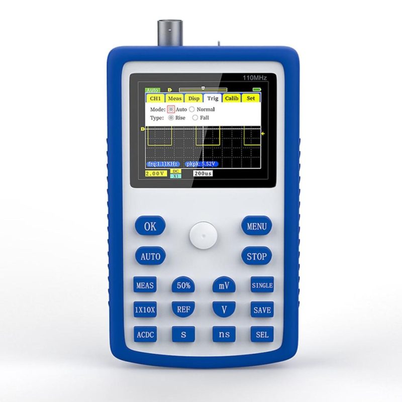 FNIRSI-1C15 2.4 Inch Screen Handheld Portable Digital Oscilloscope  |   Digital Multimeters & Oscilloscopes Digital Multimeters & Oscilloscopes Blue & White