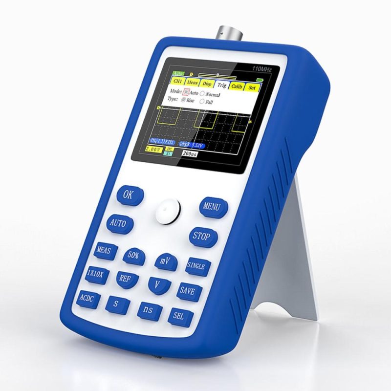 FNIRSI-1C15 2.4 Inch Screen Handheld Portable Digital Oscilloscope  |   Digital Multimeters & Oscilloscopes Digital Multimeters & Oscilloscopes Blue & White