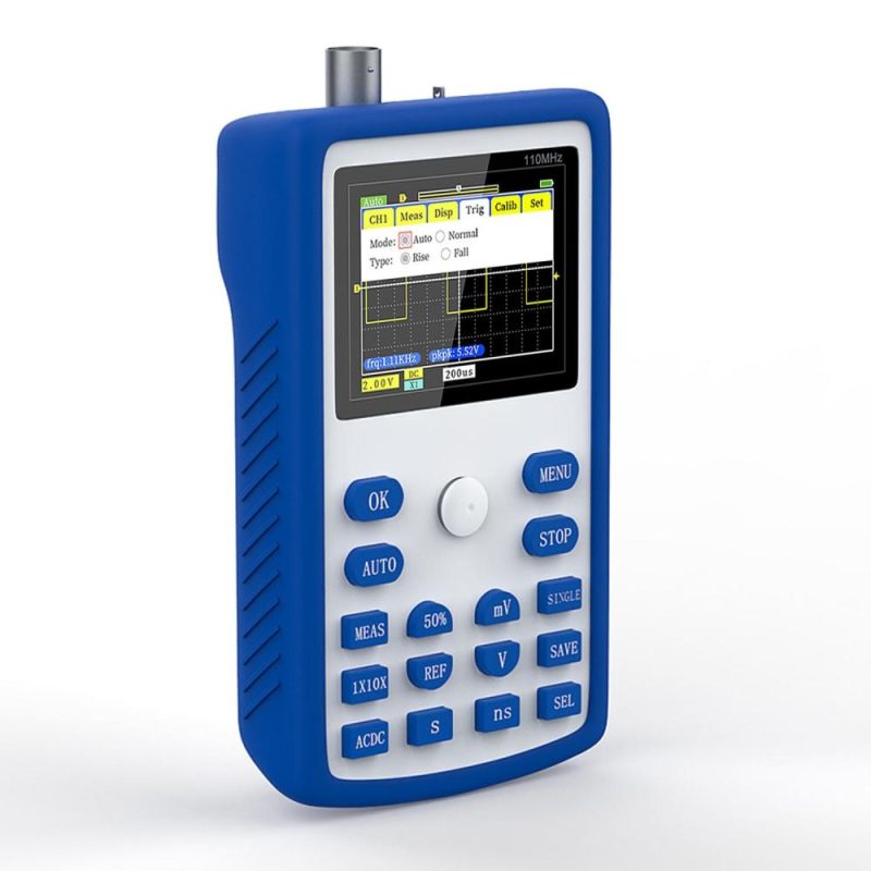 FNIRSI-1C15 2.4 Inch Screen Handheld Portable Digital Oscilloscope  |   Digital Multimeters & Oscilloscopes Digital Multimeters & Oscilloscopes Blue & White