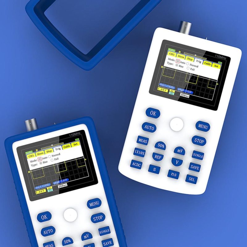 FNIRSI-1C15 2.4 Inch Screen Handheld Portable Digital Oscilloscope  |   Digital Multimeters & Oscilloscopes Digital Multimeters & Oscilloscopes Blue & White