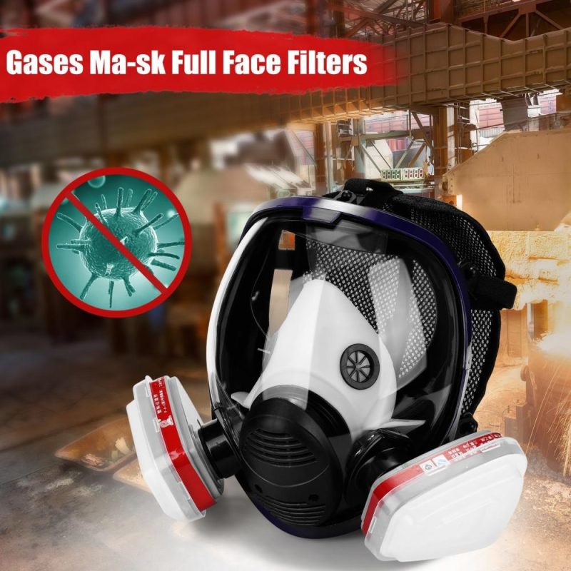 Gases Ma-sk Chemical Sprays Paint Anti-formaldehyde Activated Carbon Ma-sk Silicone Full Face Filters  |   Safety & Protective Gear Professional Tools Safety & Protective Gear