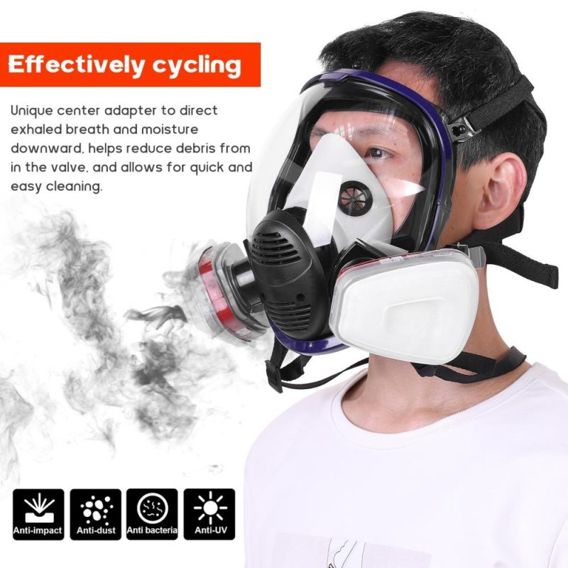 Gases Ma-sk Chemical Sprays Paint Anti-formaldehyde Activated Carbon Ma-sk Silicone Full Face Filters  |   Safety & Protective Gear Professional Tools Safety & Protective Gear